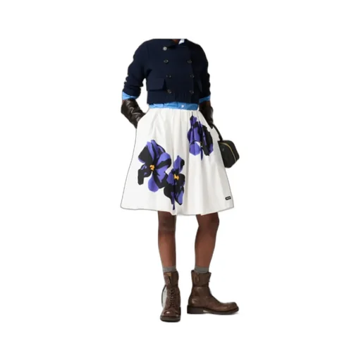 Floral Printed A-Line Skirt