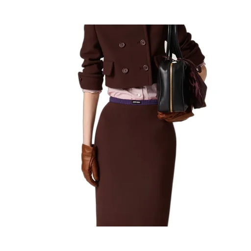 Natté Pencil Skirt