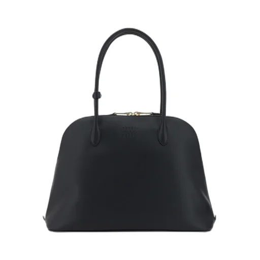Logo-Embossed Zipped Shoulder Bag