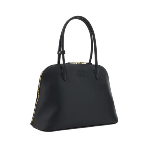 Logo-Embossed Zipped Shoulder Bag