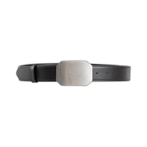 Logo-Engraved Buckle-Fastened Belt