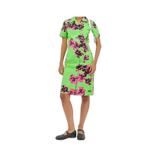 Poplin And Jersey Dress