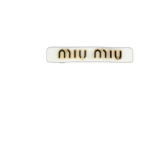 Logo-Plaque Clip Fastened Hair Clip