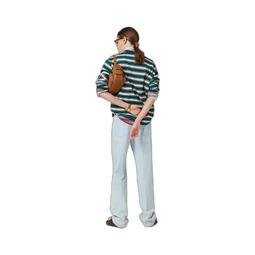 Mid-Rise Straight-Leg Denim Jeans
