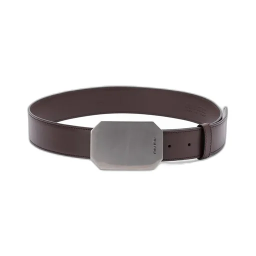 Logo-Engraved Buckle-Fastened Belt