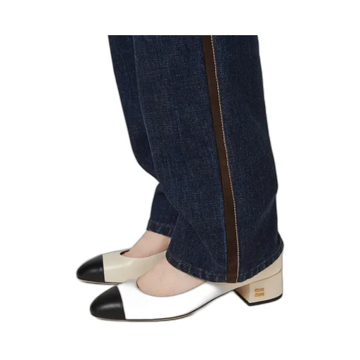 Two-Tone Leather Pumps