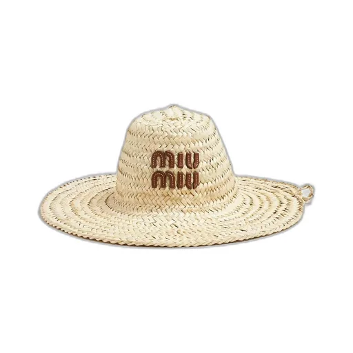 Braided Strap Wide Brim Hat