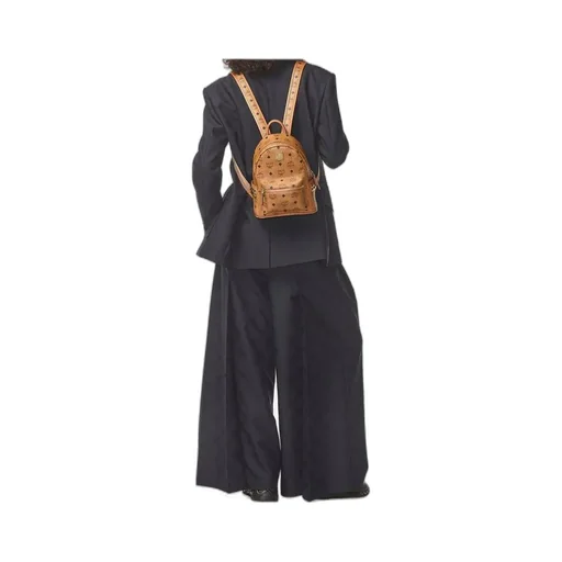 Monogram Printed Zipped Backpack