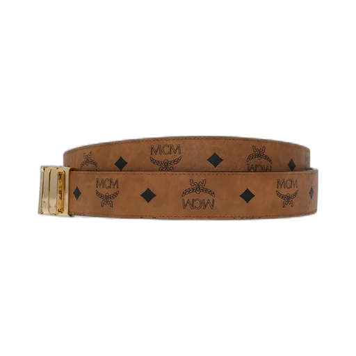 Claus M Monogram Printed Reversible Belt