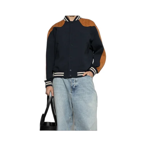 Ponte Varsity Monogram Bomber Jacket