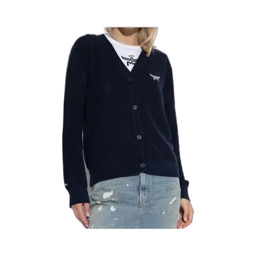 Cardigan With Embroidered Logo