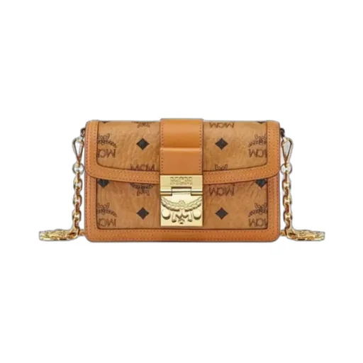 Logo Printed Chain Shoulder Bag