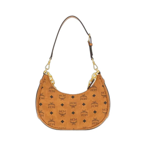 Monogram Printed Zipped Tote Bag