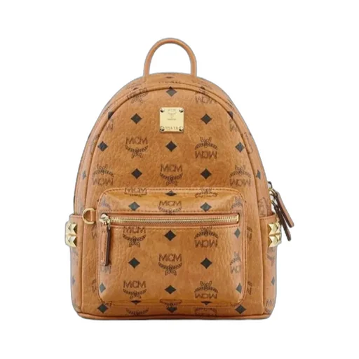 Monogram Printed Zipped Backpack