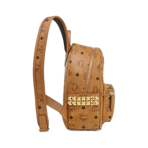 Monogram Printed Zipped Backpack