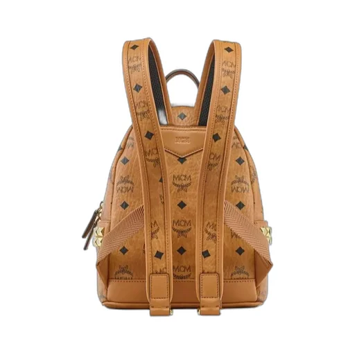 Monogram Printed Zipped Backpack