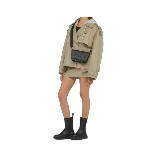 Logo Printed Messenger Bag