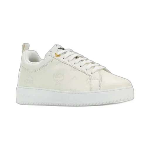 Logo-Embossed Lace-Up Sneakers