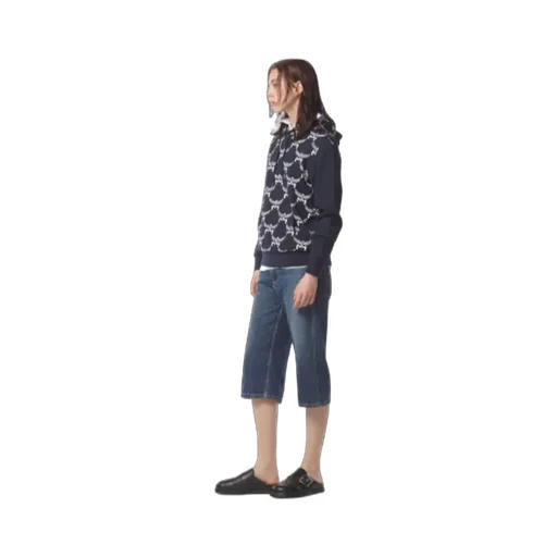 Loretos Monogram Hooded Hoodie