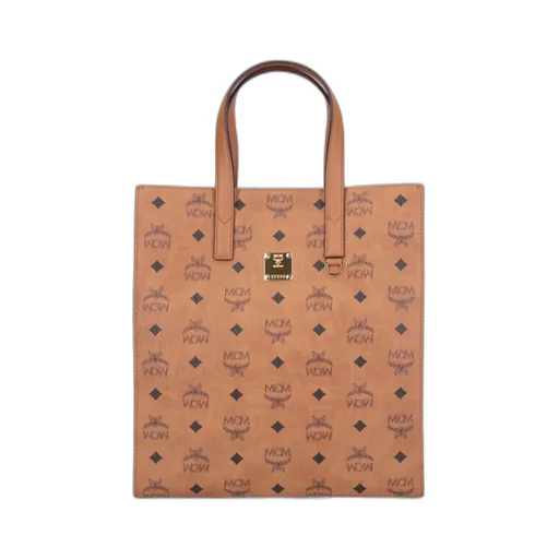 Aren Monogram Print Medium Tote Bag