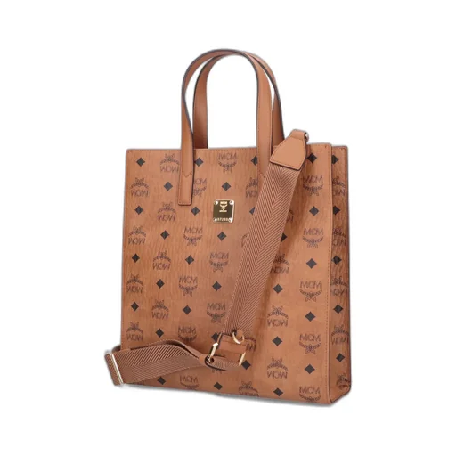 Aren Monogram Print Medium Tote Bag