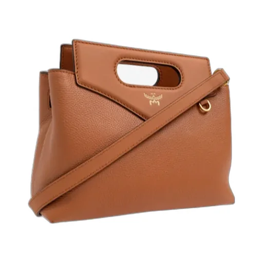 Logo Printed Strapped Shoulder Bag