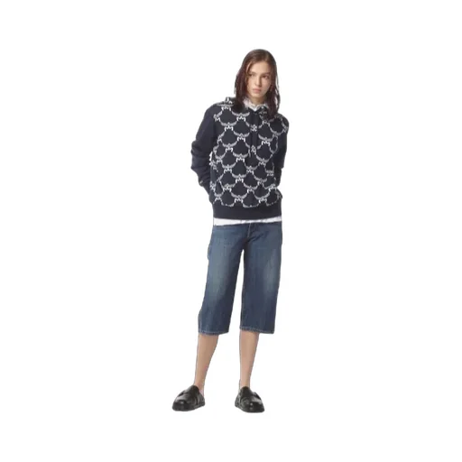 Loretos Monogram Hooded Hoodie