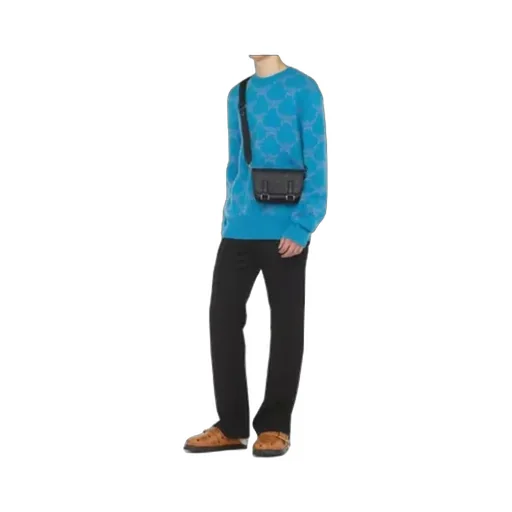 Logo Printed Messenger Bag