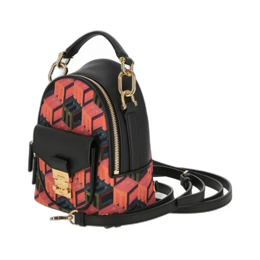 Patricia Cubic Monogram Jacquard Backpack