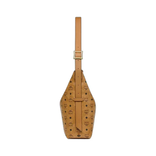 Large Aren Visetos-Printed Zipped Shoulder Bag