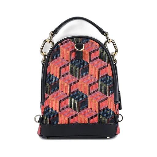 Patricia Cubic Monogram Backpack