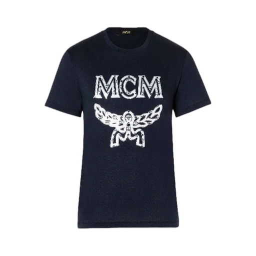 Round Collar Logo Short-Sleeved T-Shirt