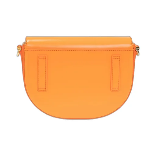 Concave Embossed Logo Crossbody Bag