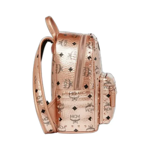 Logo Printed Rivet Backpack