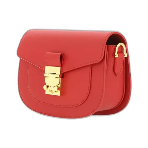 Logo Concave Embossed Shoulder Bag