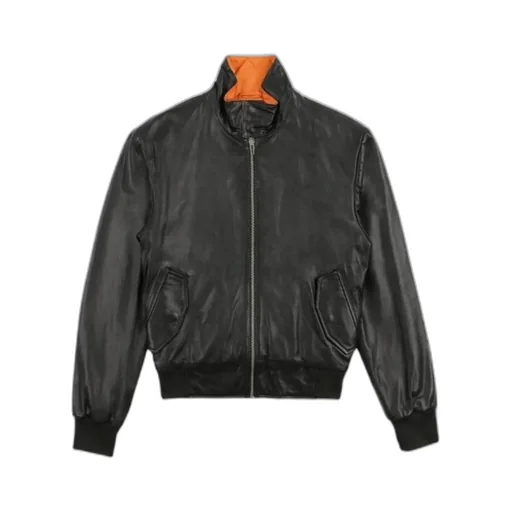 Logo Leather Jacket