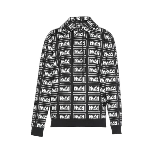 Printed Logo Hooded Sweater