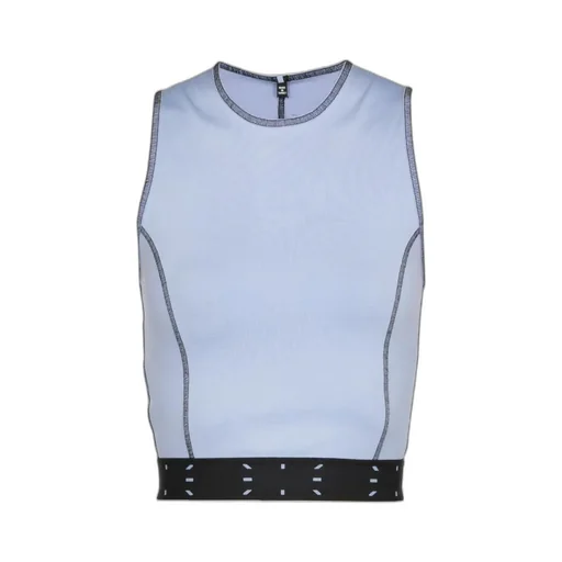 Contrast Trim Cropped Top