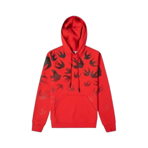 Swallow Printed Hooded Sweater