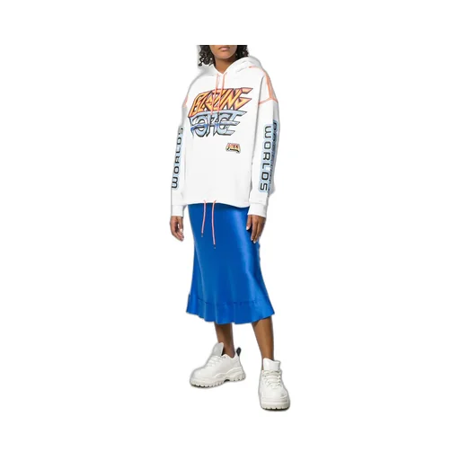 Pattern Printed Hooded Sweater