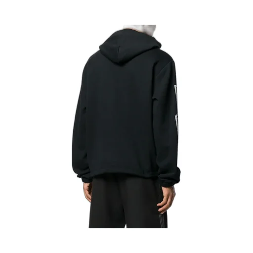 Logo Pattern Printed Hooded Sweater