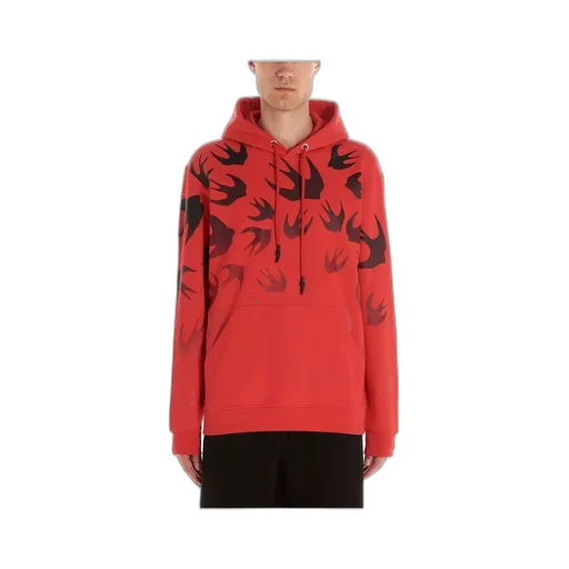 Swallow Printed Hooded Sweater