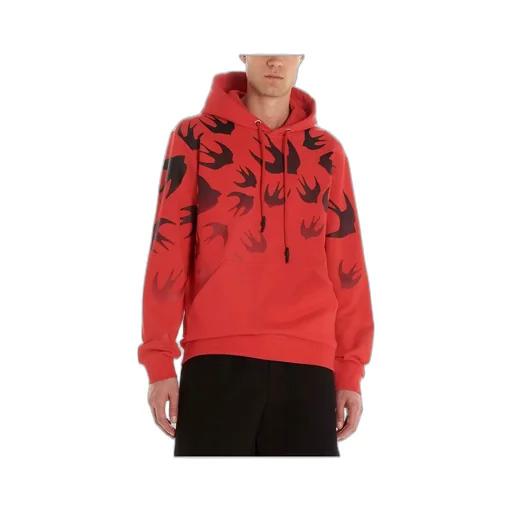 Swallow Printed Hooded Sweater