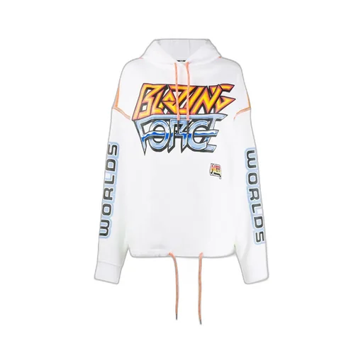 Pattern Printed Hooded Sweater