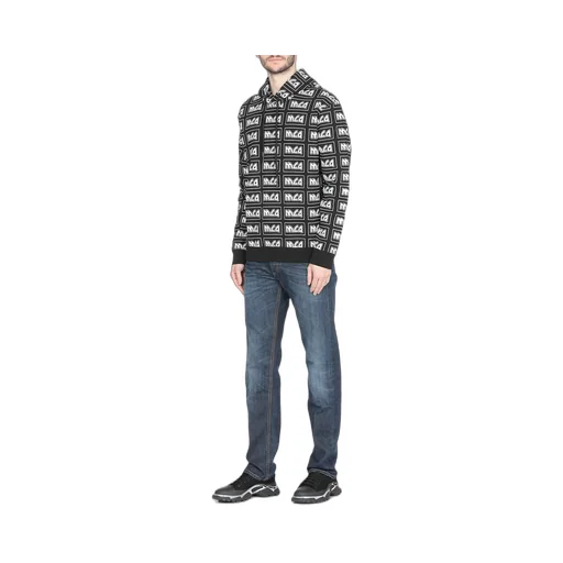 Printed Logo Hooded Sweater