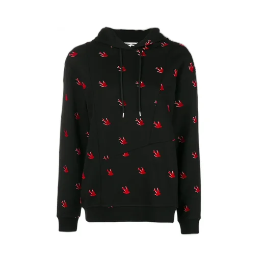 Swallow Printed Hooded Sweater