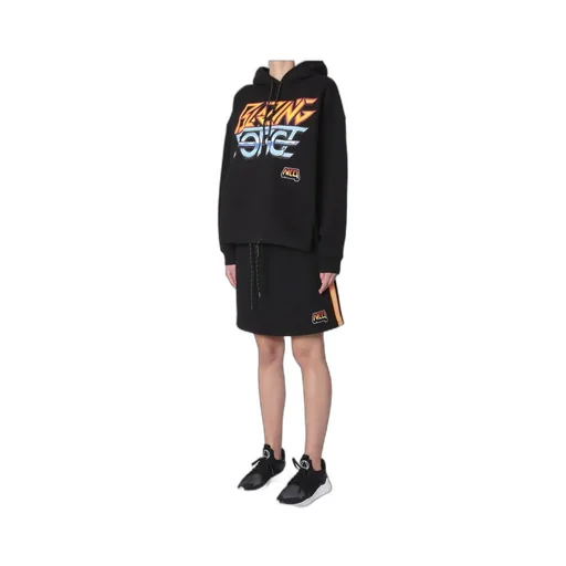 Pattern Printed Hooded Hoodie