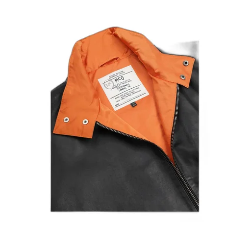 Logo Leather Jacket