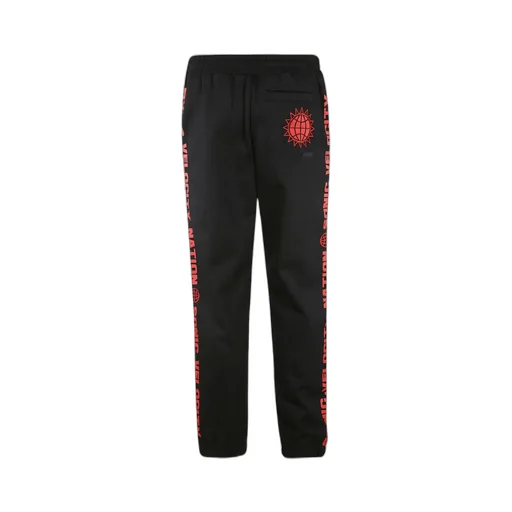 Cuffed Stripe-Detail Track Pants