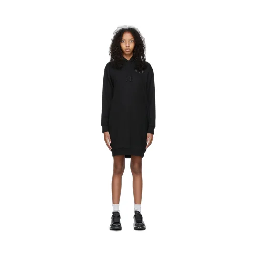 Logo Print Hooded Dress
